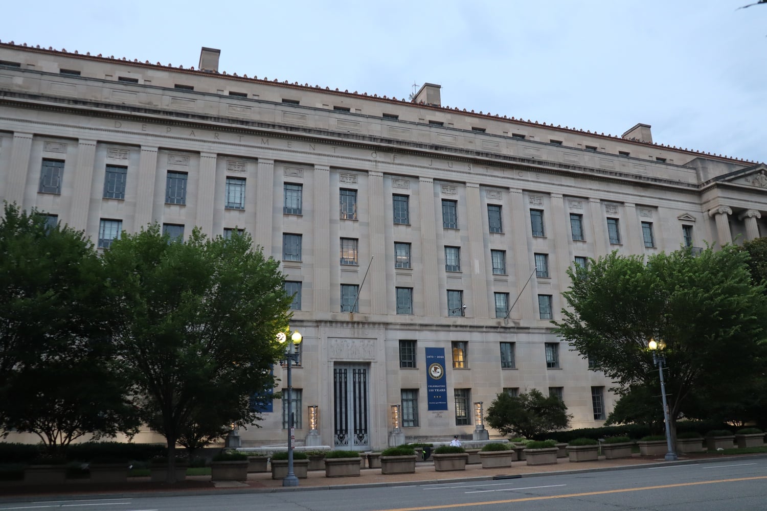 Department of Justice building in Washington, D.C. in June 2021.