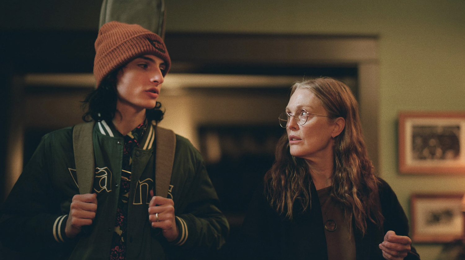 Julianne Moore and Finn Wolfhard star in Jesse Eisenberg's directorial debut, “When You Finish Saving the World."