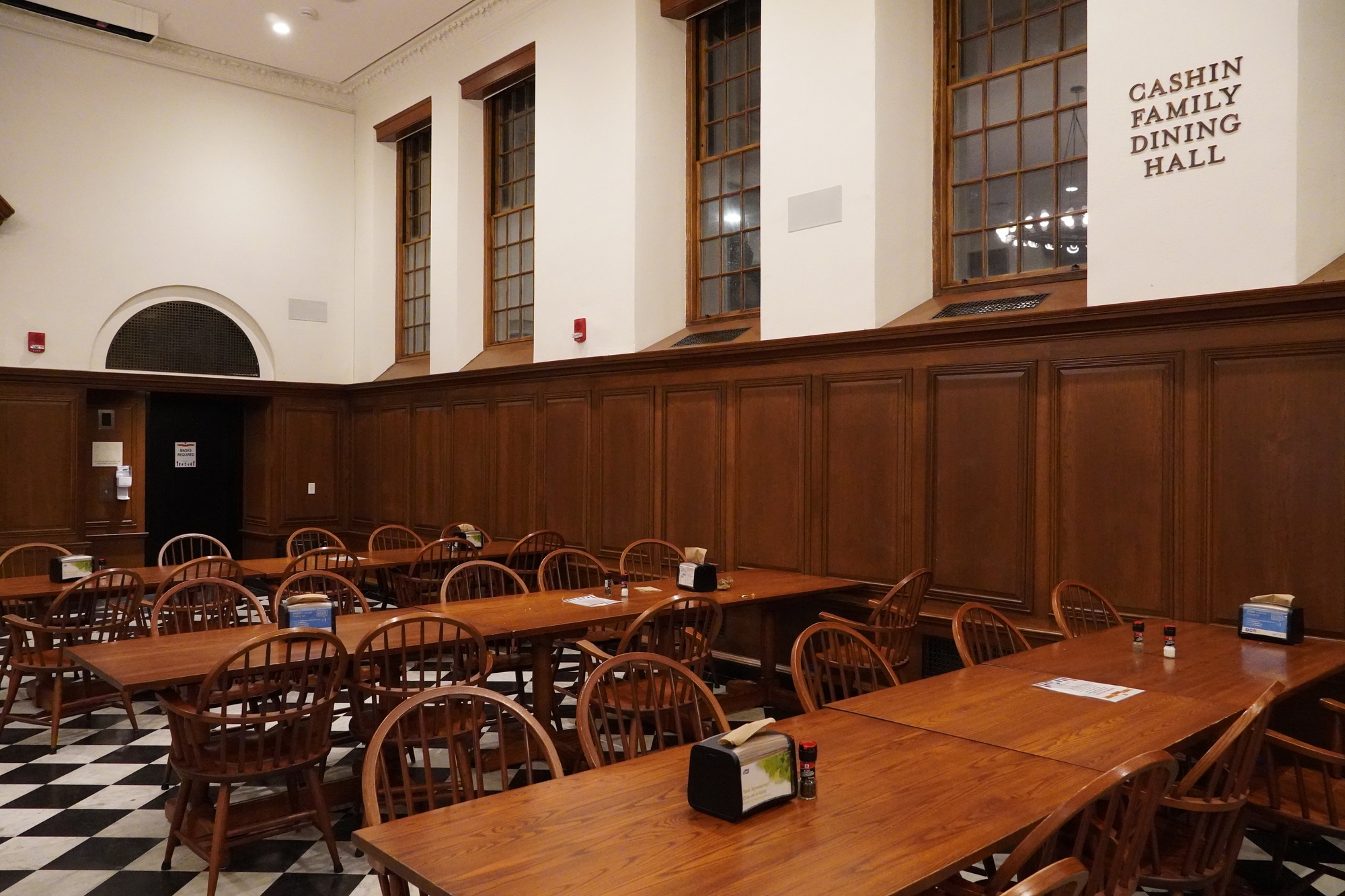 The Winthrop dining hall, which had to temporarily close its grill service due to staffing shortages.