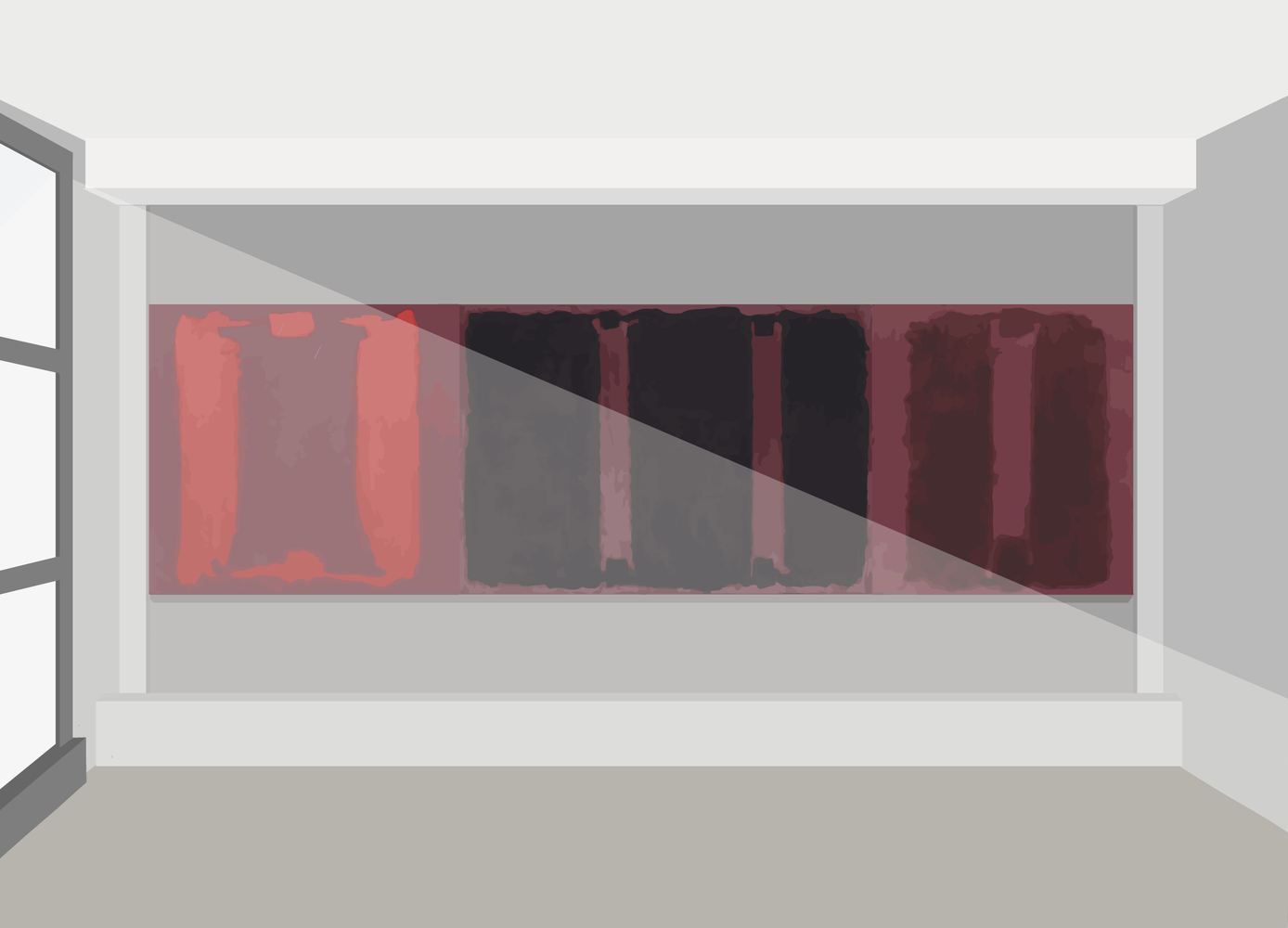 Abstract artist Mark Rothko painted a series of murals for Harvard's Holyoke Center, the precursor to today's Smith Campus Center, in the 1960s. But by 1980, they fell into disarray due to sunlight damage.