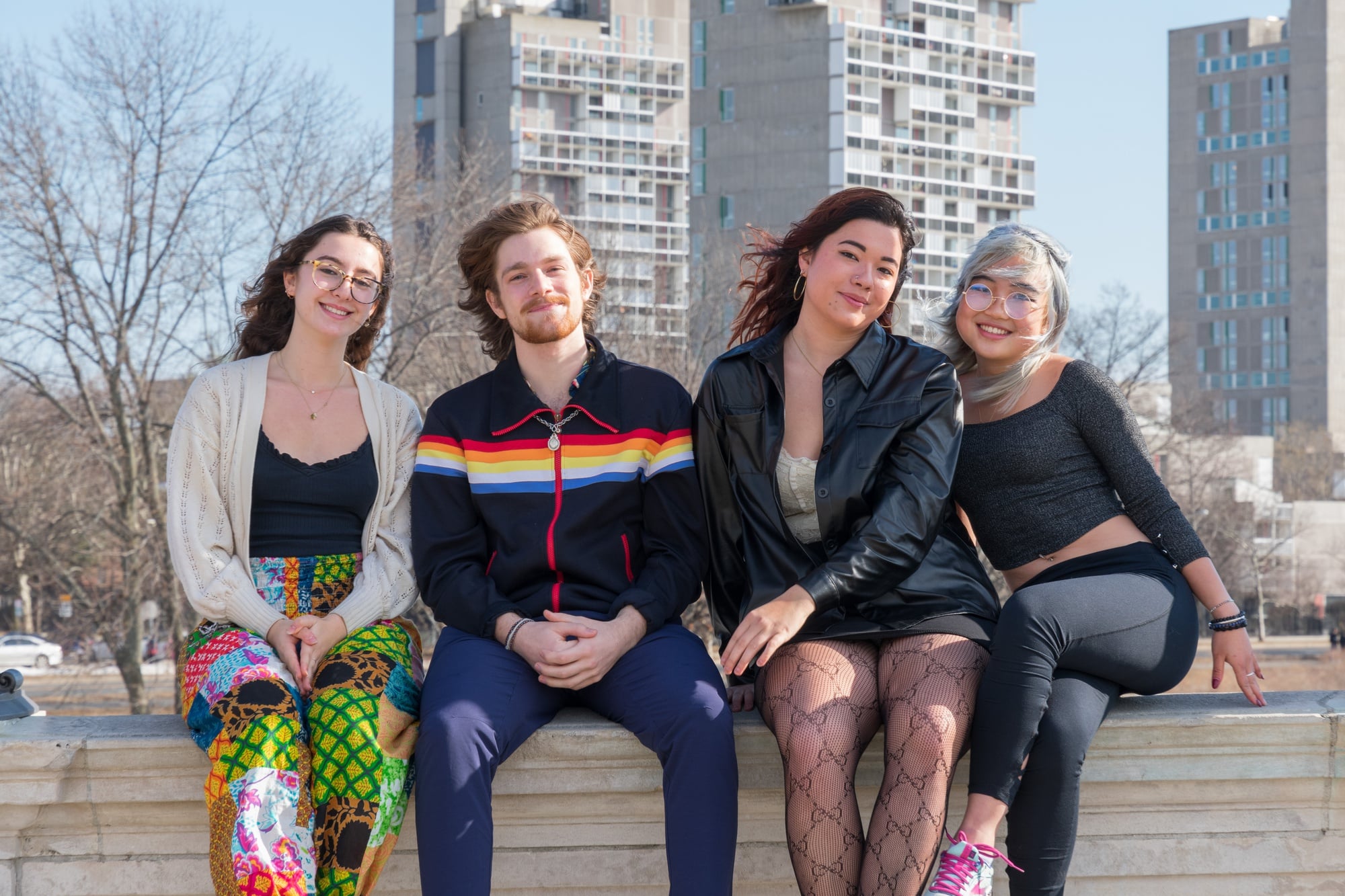 Members of the Harvard Psychedelics Club, a newly-formed group dedicating to creating a space for students to talk about — though not imbibe — psychedelic drugs. From left to right, Sam E. Weil, Max G. Ingersoll, Yana Y. Lazarova-Weng, and Yao Yin.