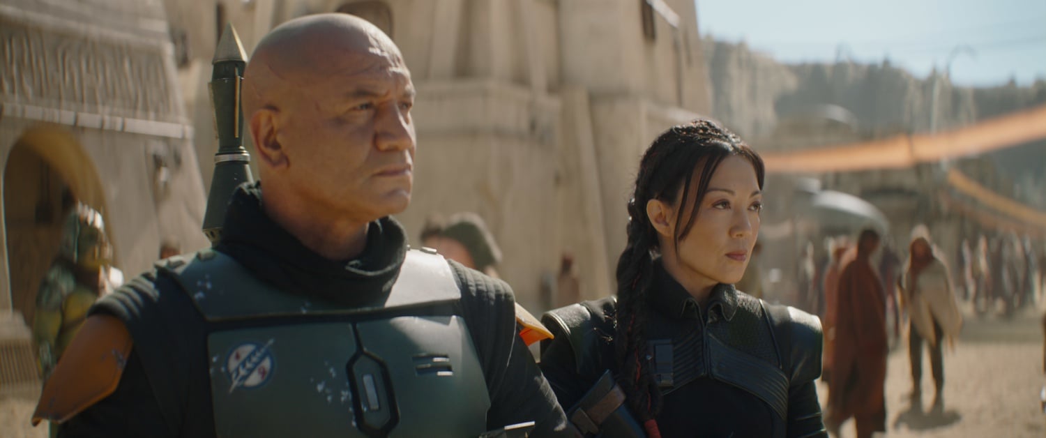 Temuera Morrison and Ming-Na Wen in "The Book of Boba Fett."