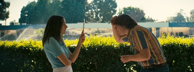 Cover image for 'Licorice Pizza' Haim and Hoffman Still