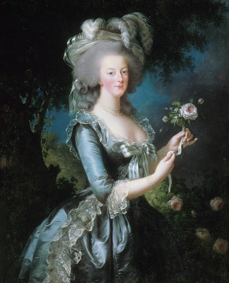 Cover image for "Marie Antoinette with a Rose" Painting