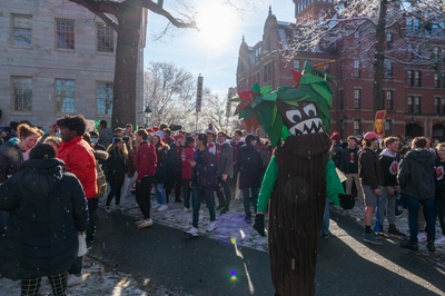 Cover image for Currier Mascot Rouses Upperclassmen