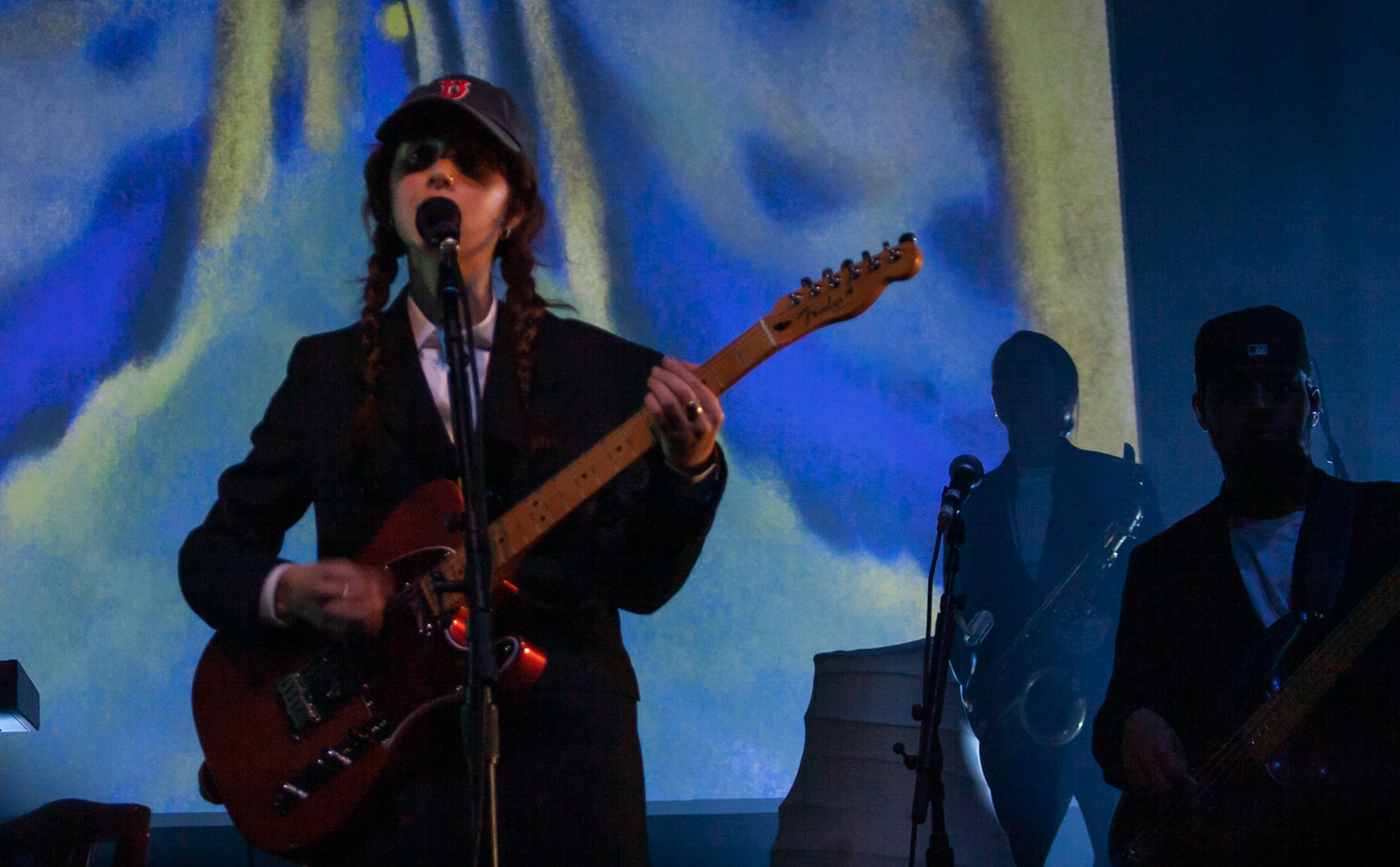 Clairo — who played both guitar and piano throughout the show — was backed by a six-piece band.