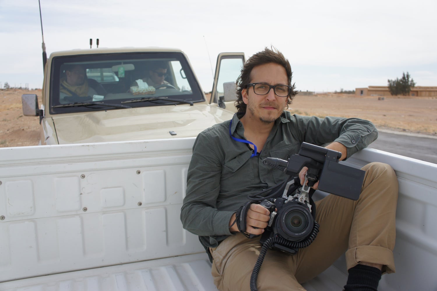 Brent Renaud, pictured in a Libyan Desert outside Sirte, at the time an ISIS stronghold.