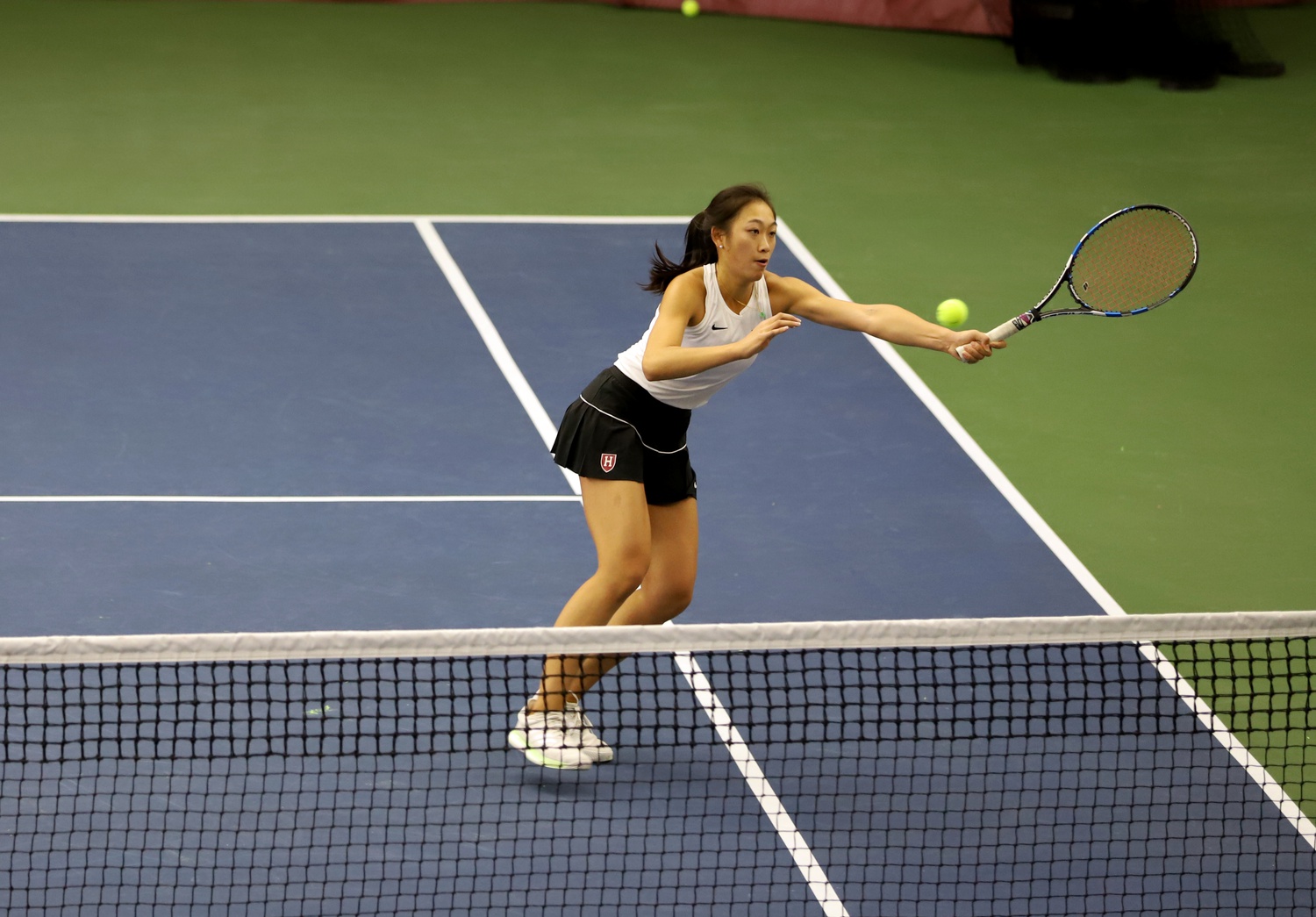 Senior Rachel Lim goes for a volley during a match against Boston College last November.