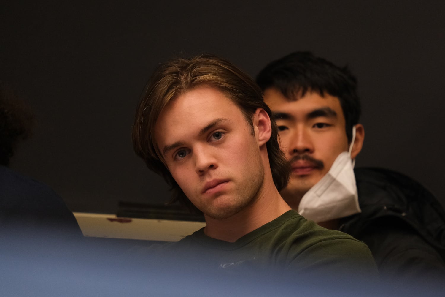 Michael Y. Cheng ’22, back, resigned as president of the Harvard Undergraduate Council, leaving Emmett E. de Kanter ’24, front, to oversee the transition from the UC to the newly-adopted Harvard Undergraduate Association.