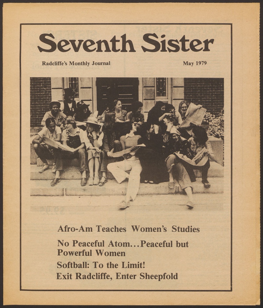 The May 1979 issue of Seventh Sister, featuring a picture of its all-female staff on the cover.