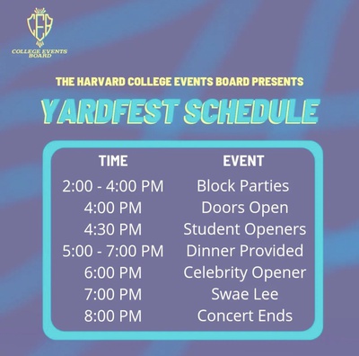 Cover image for yardfest schedule
