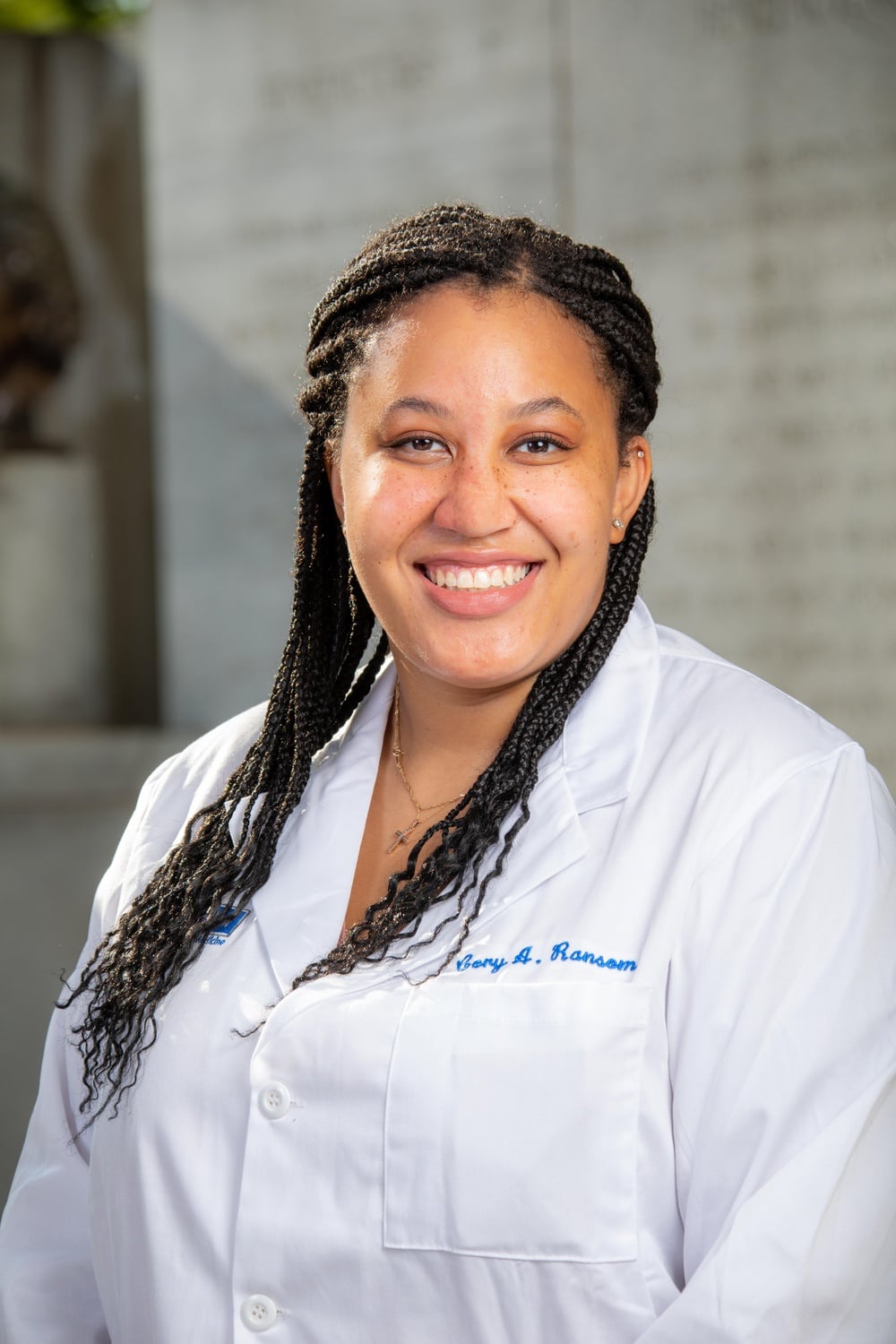 Cory A. Ransom ’19 was living in Westmorly Court’s A entryway when she noticed the lobby fireplace had sculptures depicting racist caricatures.