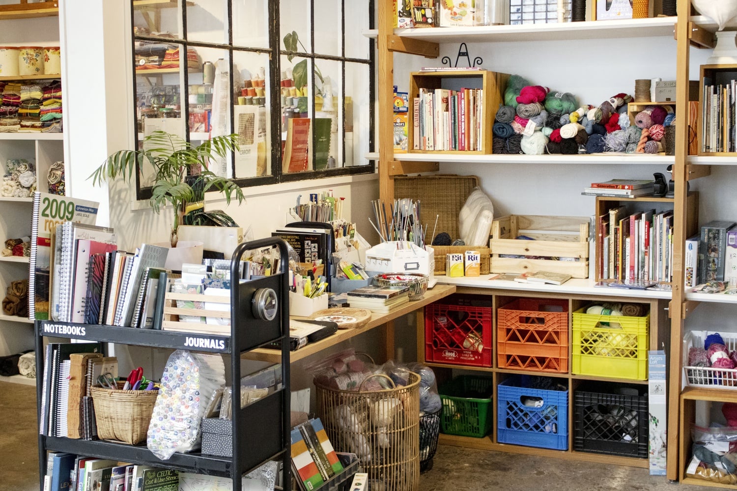 Inside of the new Make & Mend store in Somerville.