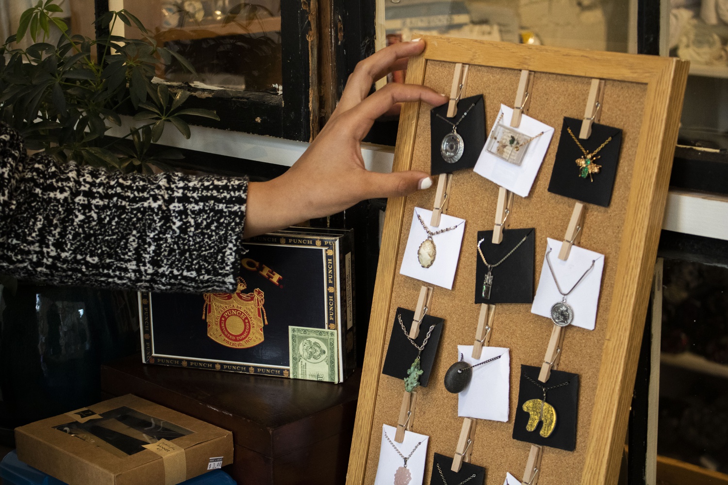 Beyond just craft supplies, Make & Mend has a collection of secondhand pins and jewelry.