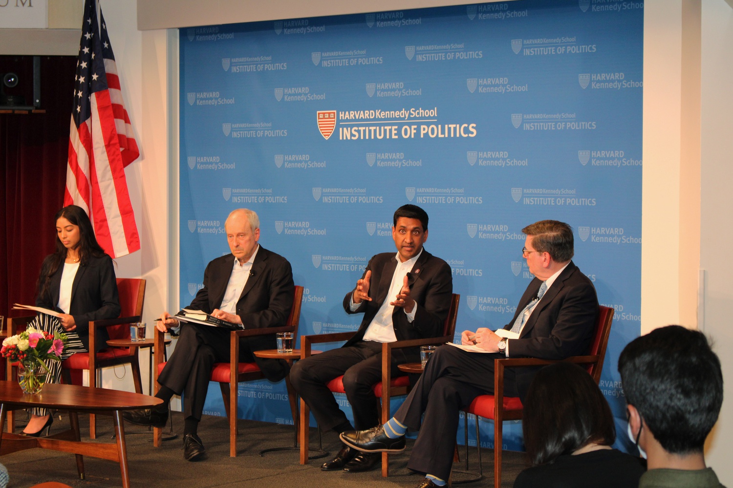 Monday’s IOP Forum featured Ro Khanna, as well as Professors Amartya Sen and Michael Sandel.