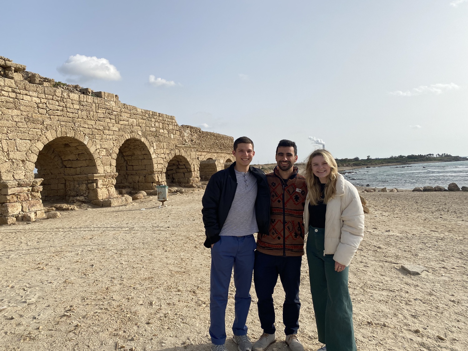Participants on the Harvard College Israel Trek, a subsidized spring break trip to Israel and the West Bank, pose for a photo. This year, the Trek faced backlash from student organizers alleging that Trekkers are “complicit in apartheid and settler colonialism.”