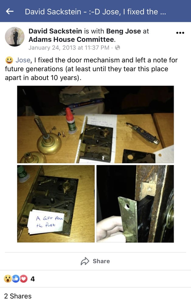In 2013, Sackstein posted on Facebook about the note to future residents, but never expected anyone to actually find it.