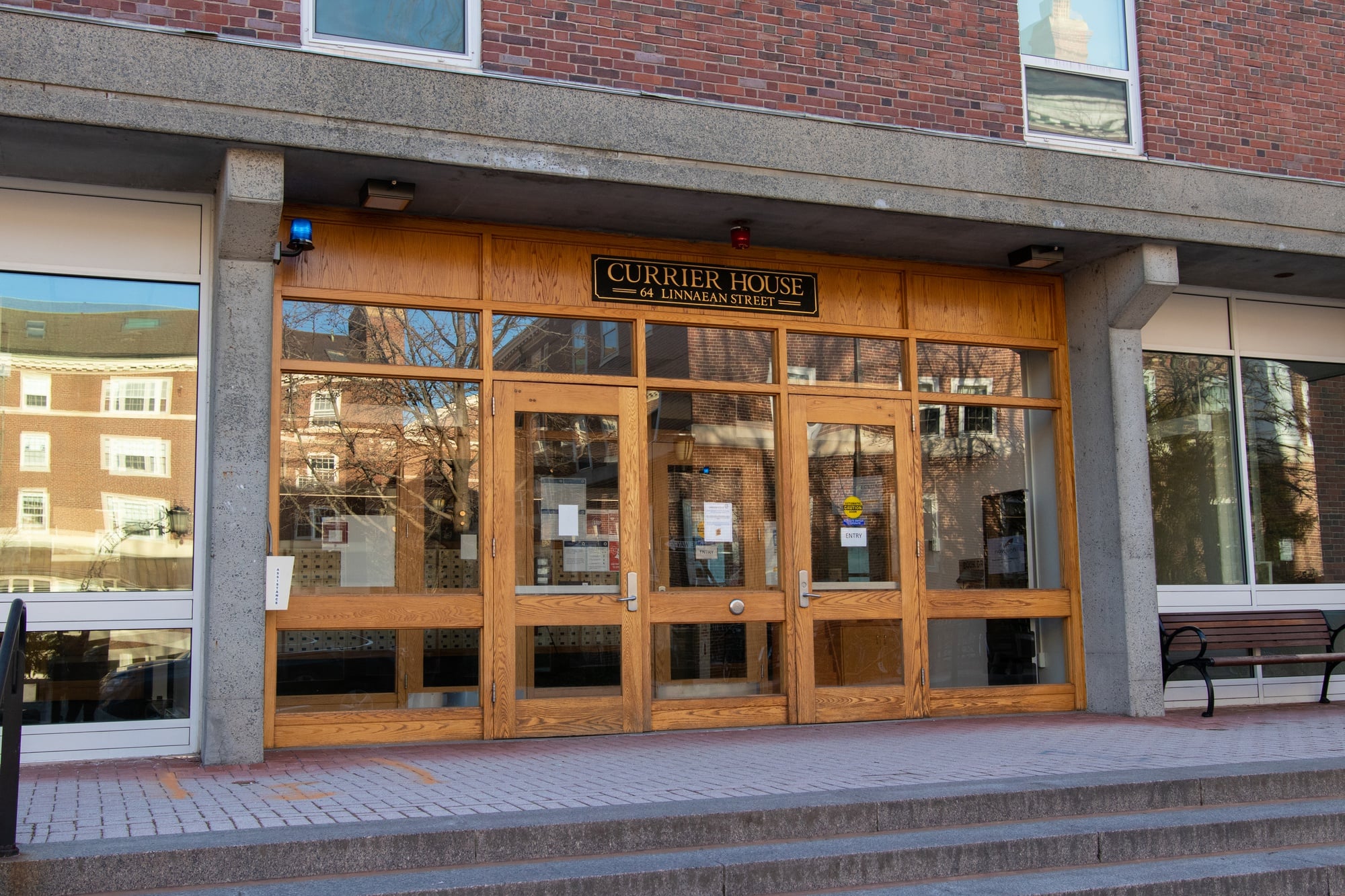 Each upperclassman house — like Currier, pictured here — has a network of support, from resident deans to wellness tutors.