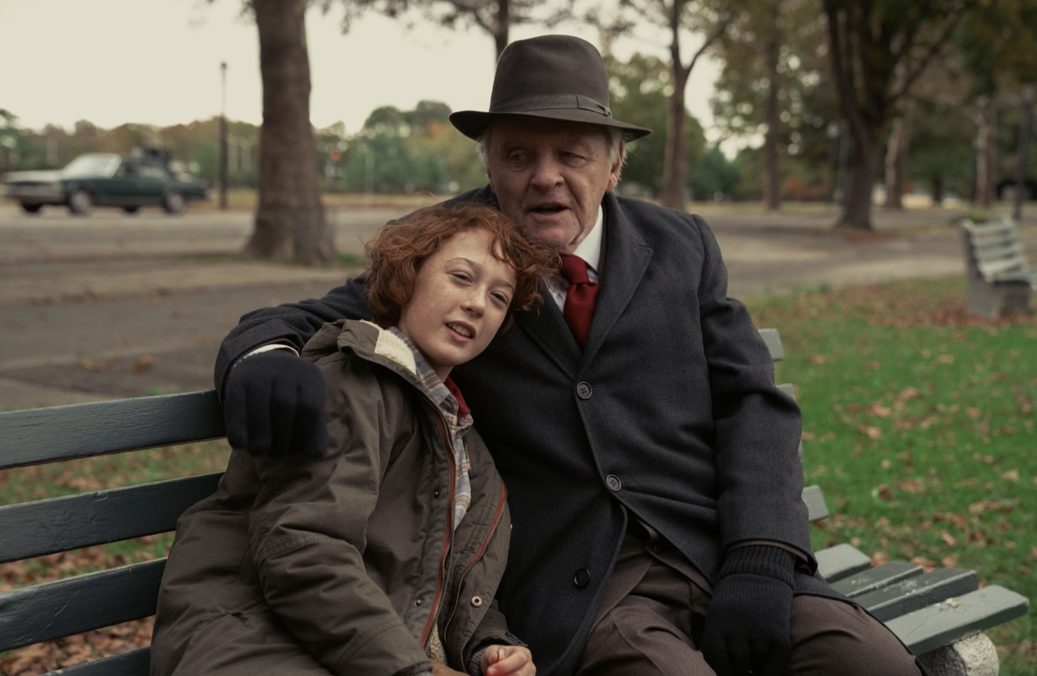 Anthony Hopkins and Banks Repeta star in James Gray's latest film "Armageddon Time."