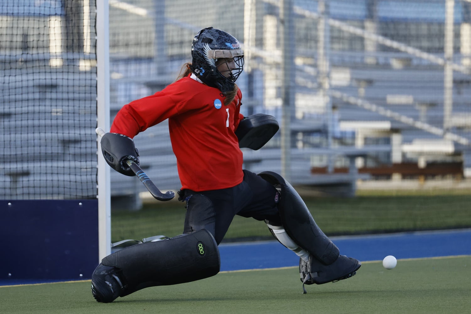 Junior goalie Ellie Shahbo plays in the NCAA tournament in mid-November in Ann Arbor, M.I. The team went on to lose in the semi-finals to eventual champion Northwestern.