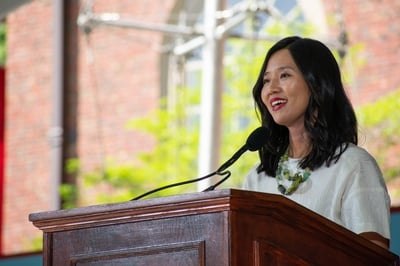 Cover image for At Class Day, Michelle Wu ’07 Calls on College Graduates to Embrace ‘Veritas’ as Foundation of Changemaking