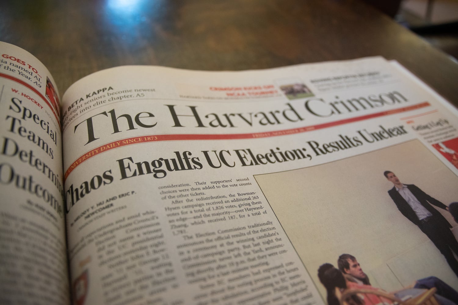 A multi-day election fraud scandal engulfed the UC in 2009, prompting a failed impeachment of the Council’s then-vice president, Kia J. McLeod ’10, the resignation of three members of the election commission, and a full investigation by Harvard IT services.