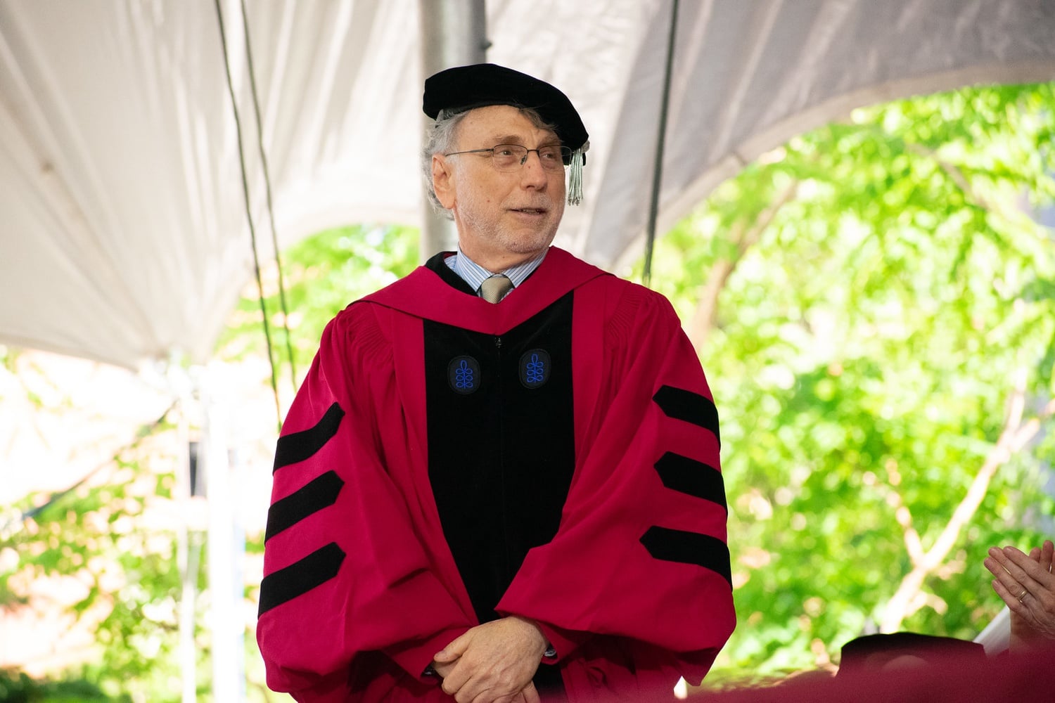 Former Washington Post Executive Editor Marty Baron was awarded an honorary degree at Sunday's Commencement ceremony.