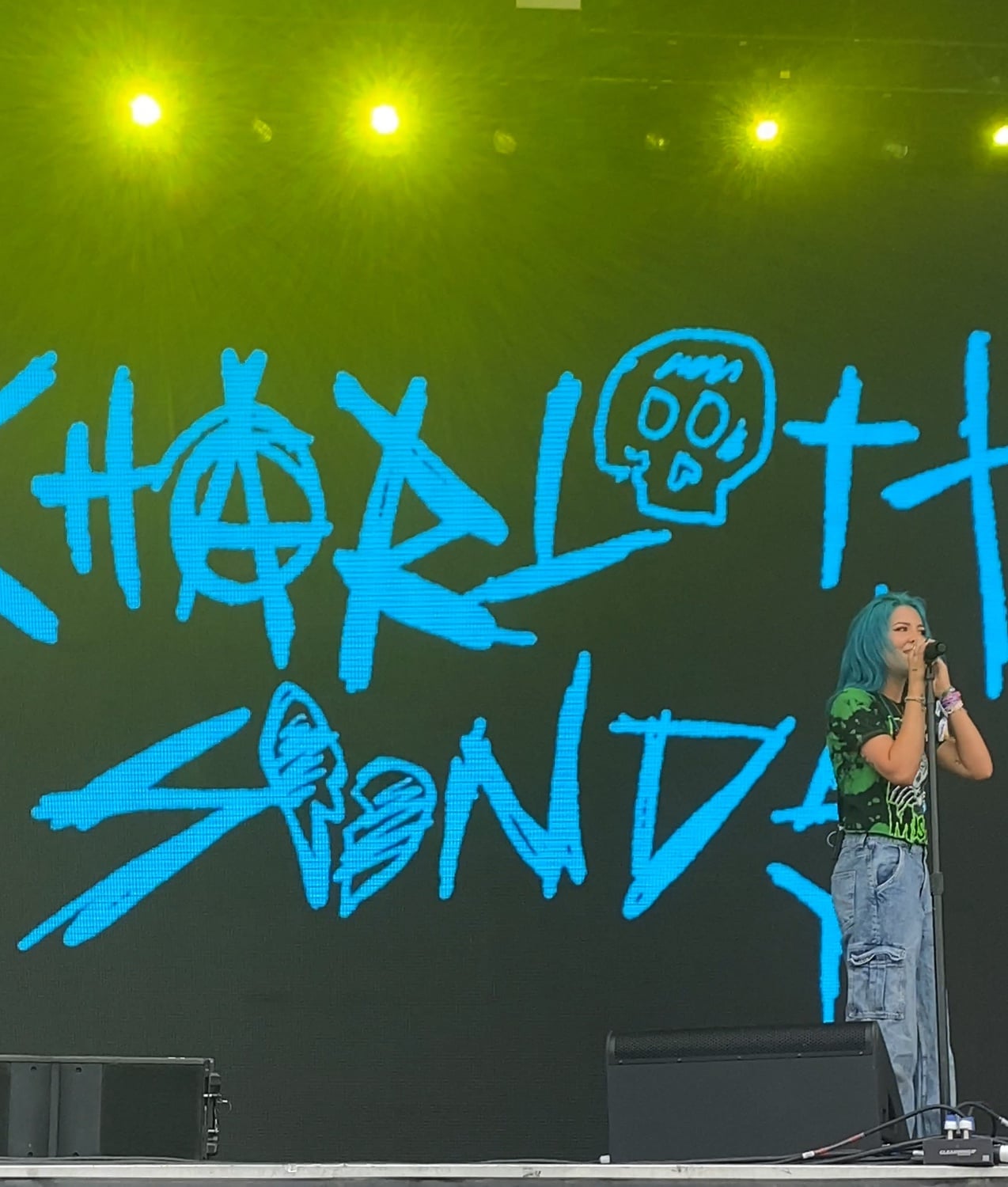 After a fourteen hour drive from Kentucky, Massachusetts native Charlotte Sands performs on Saturday at Boston Calling.