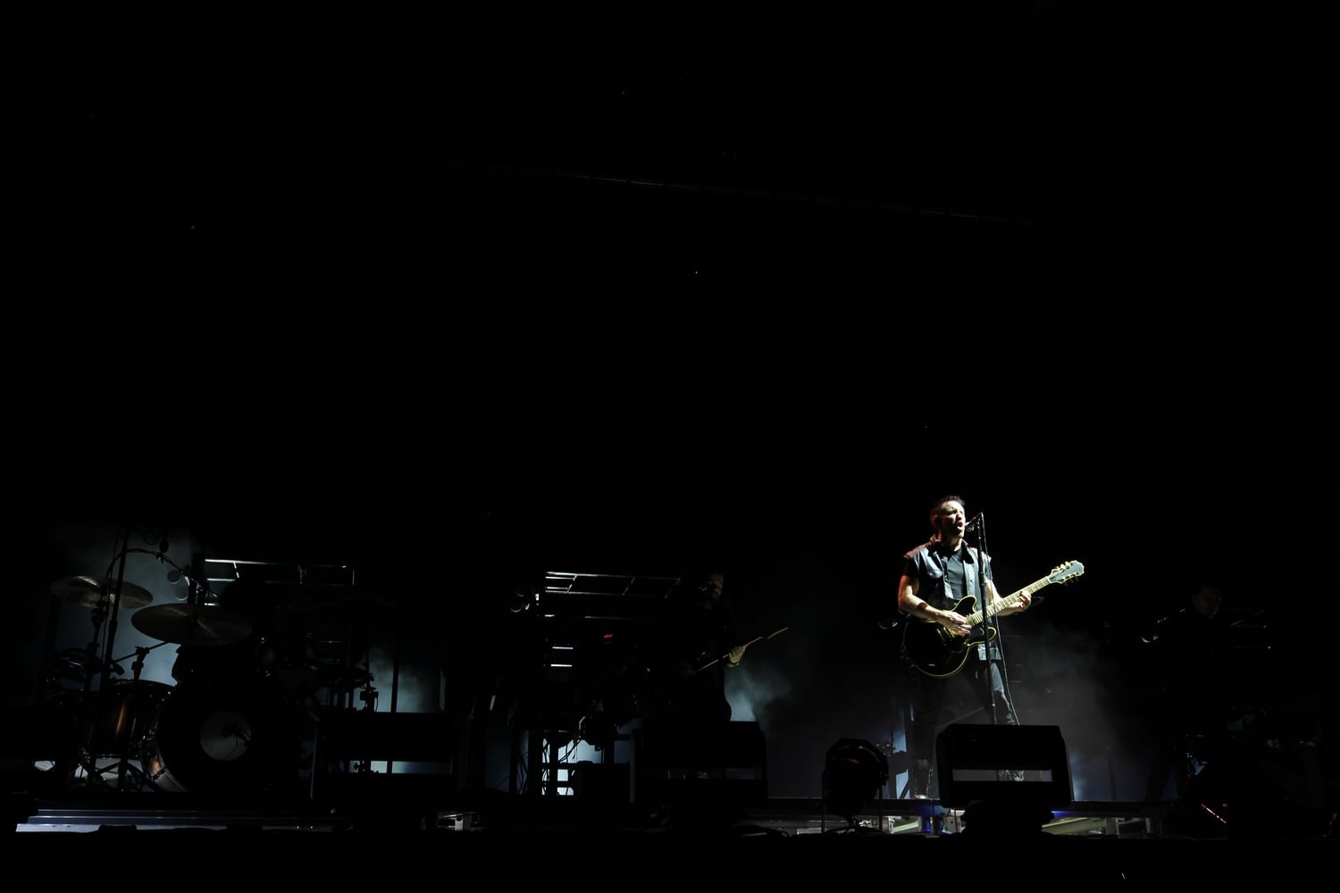 The spotlight shines on front man Trent Reznor, the songwriter and producer for Nine Inch Nails, on Friday at Boston Calling.