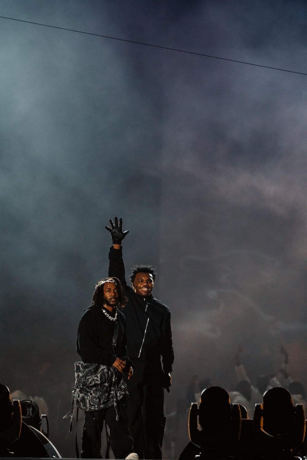 Kendrick Lamar brings out his cousin Baby Keem to perform "Family Ties."