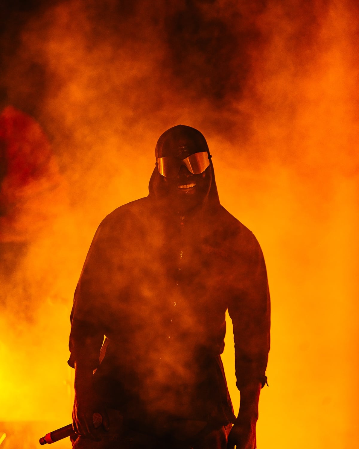 Kanye West comes out on Lil Durk's stage at Rolling Loud Miami 2022.