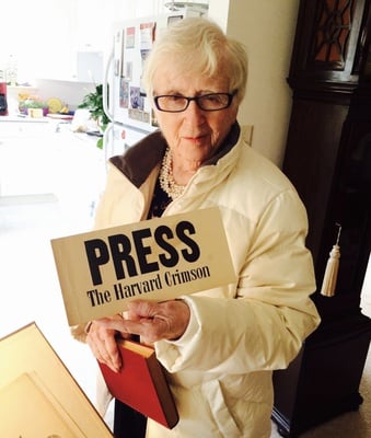 Cover image for ‘A Tour De Force’: Joan McPartlin Mahoney, Pioneering Female Crimson Reporter, Dies at 94