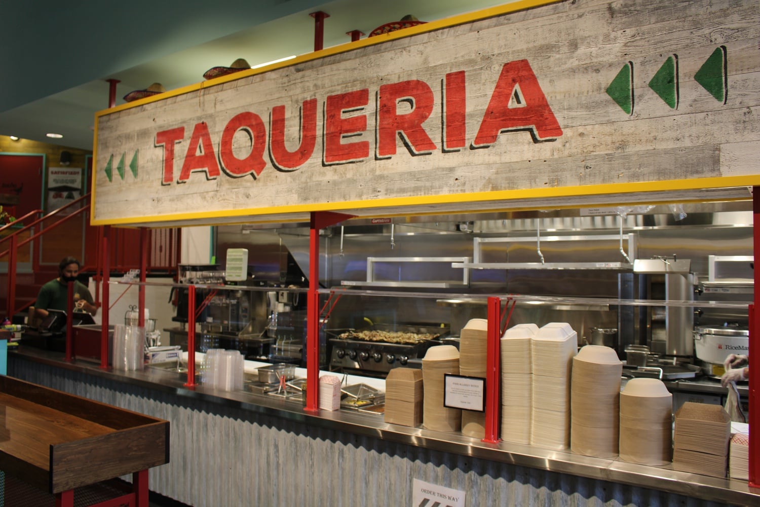 El Jefe's Taqueria moved to a new location in Harvard Square, which has entrances on both John F. Kennedy Street and Brattle Street and two levels of seating for patrons.