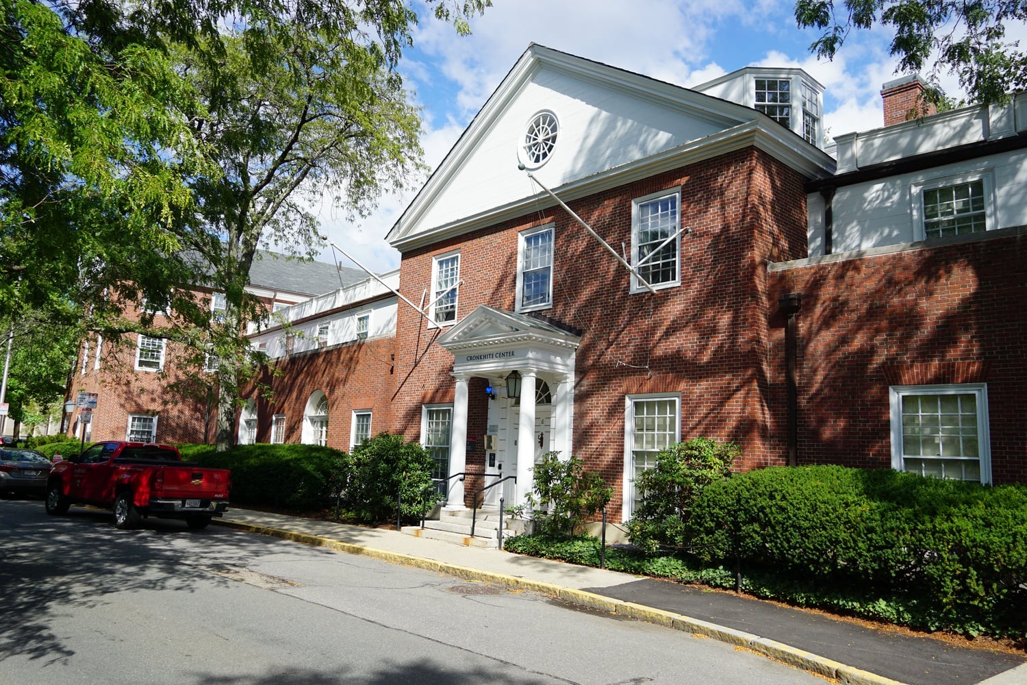 The Cronkhite Center is located at 84 Brattle St. Harvard College stopped housing undergraduates in the former graduate dormitory this fall after using it as overflow housing for four years.