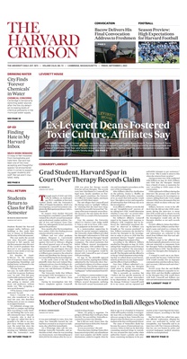 Cover image for Issue No. 72: The Harvard Crimson’s New Weekly Edition