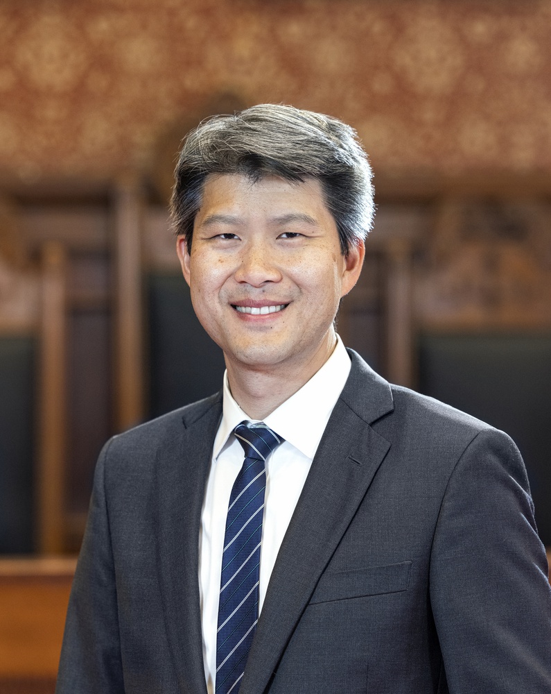 Yi-An Huang '05 was sworn in as Cambridge's city manager on Tuesday.