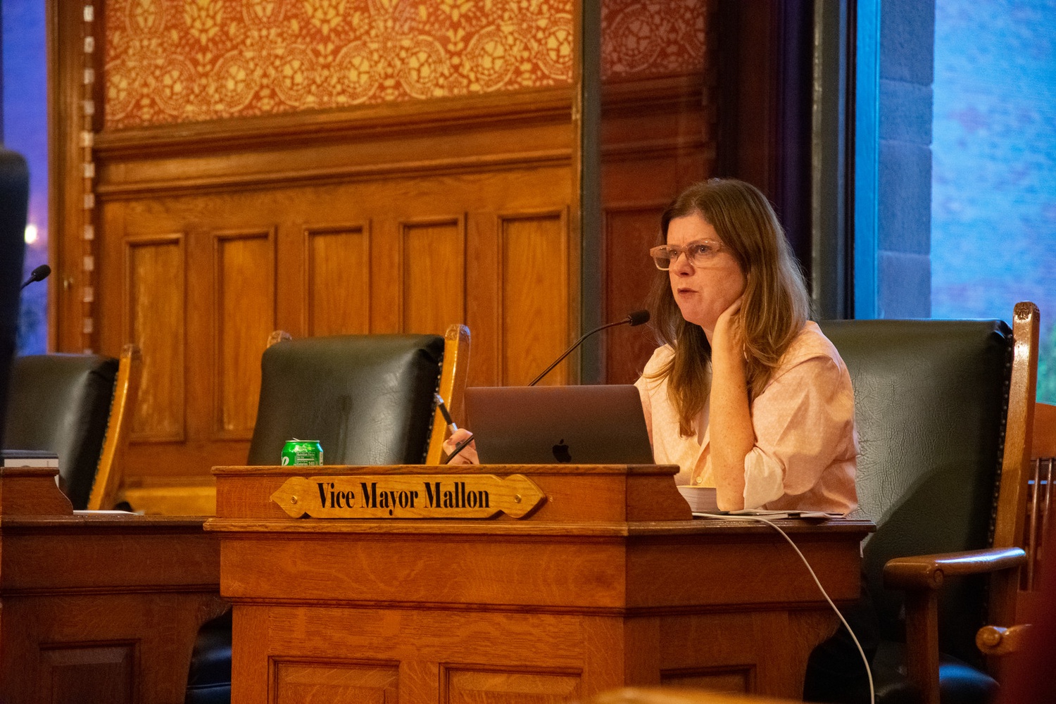 Cambridge Vice Mayor Alanna M. Mallon, pictured at a City Council meeting on Sept. 12, 2022.