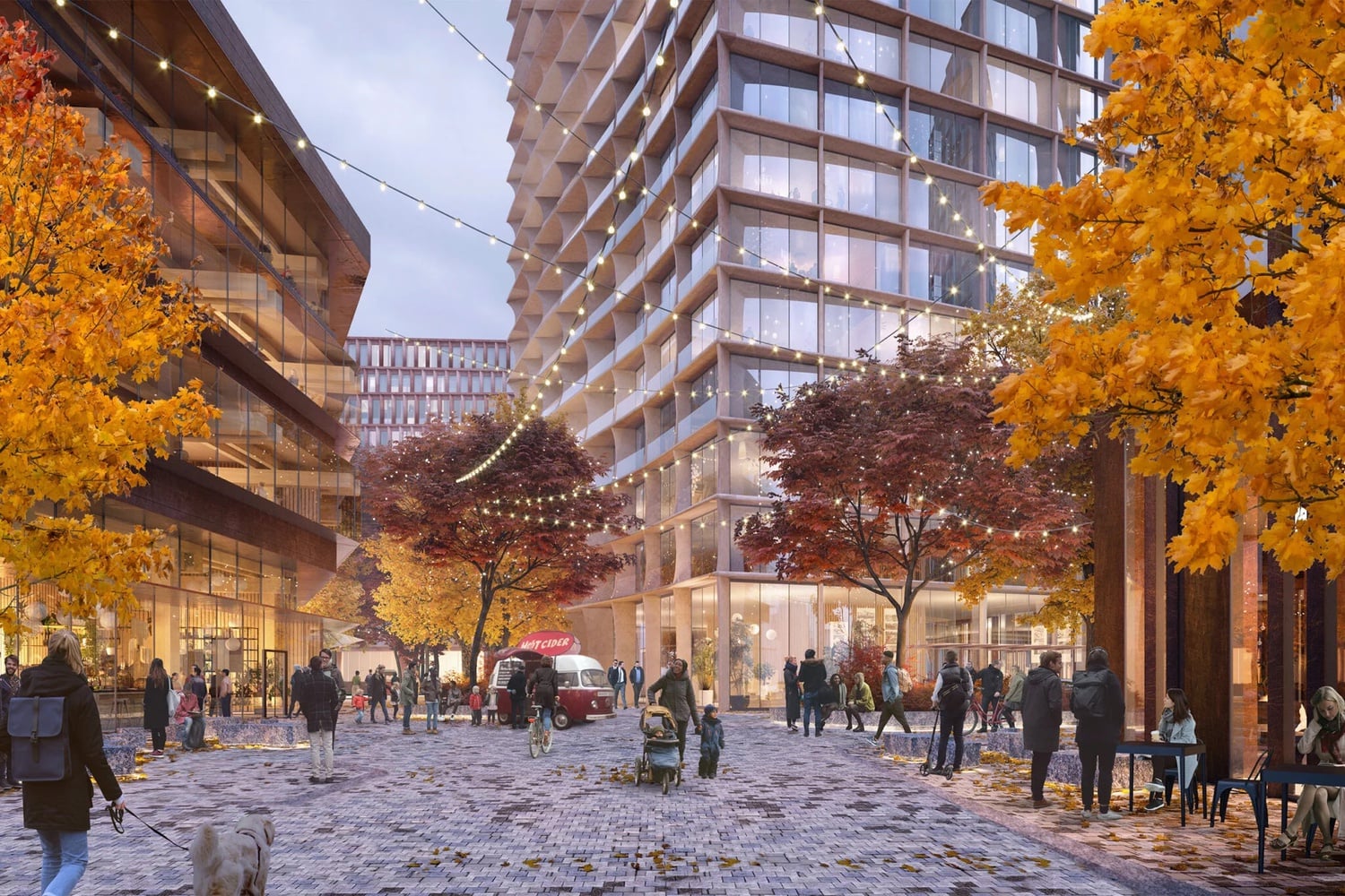 A rendering of part of Harvard's proposed Enterprise Research Campus in Allston.
