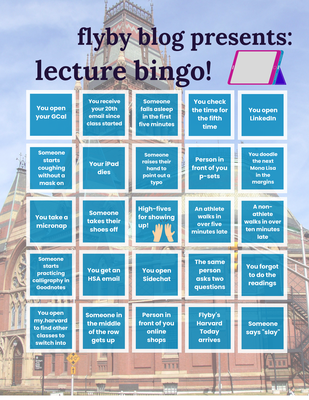 Cover image for Flyby Presents: Lecture Bingo!
