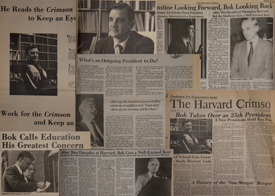 Cover image for Bok Crimson Newspaper Collage