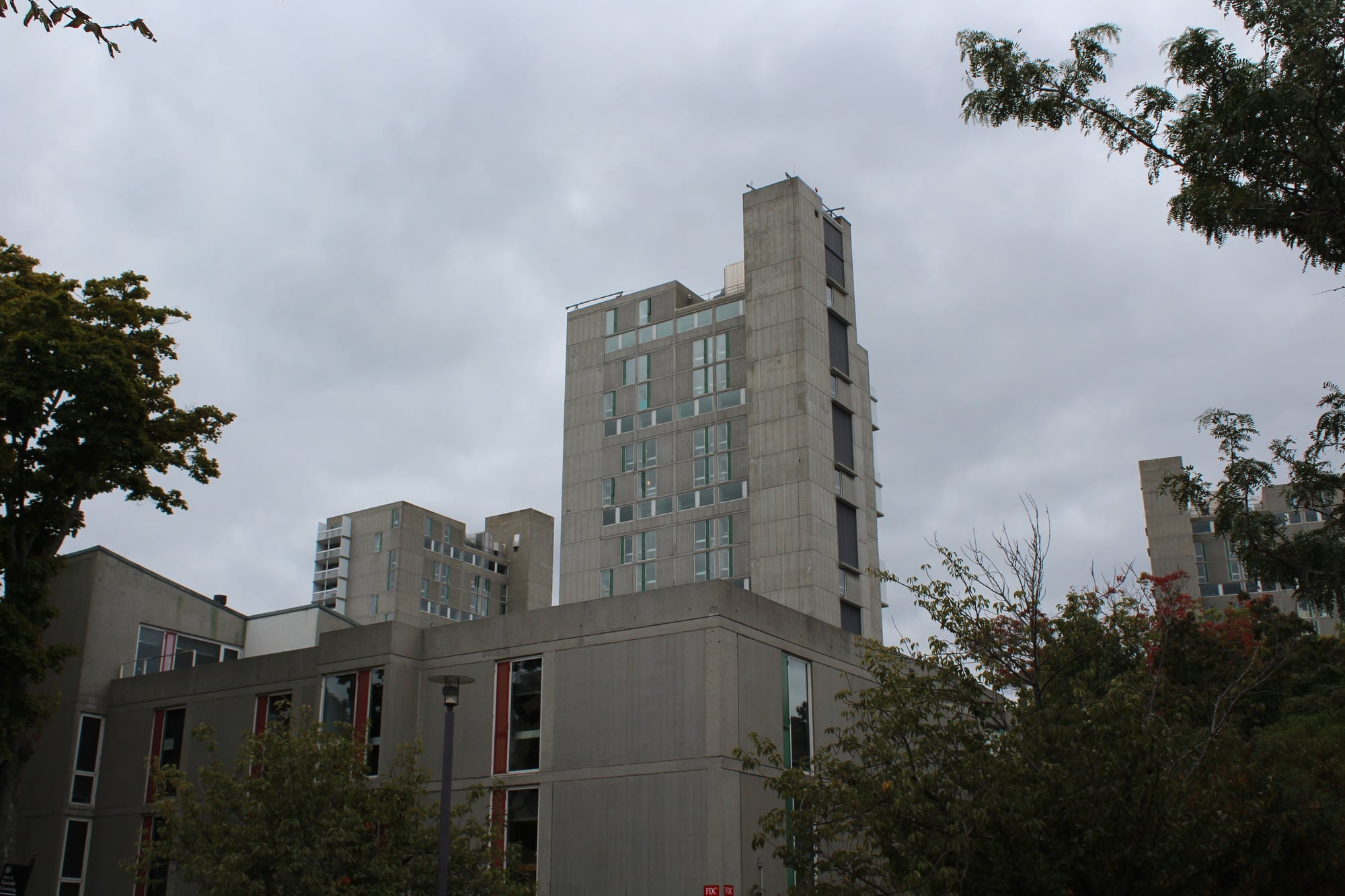 Peabody Terrace, built in 1964, features multiple high-rise towers and holds about 500 graduate student apartments.