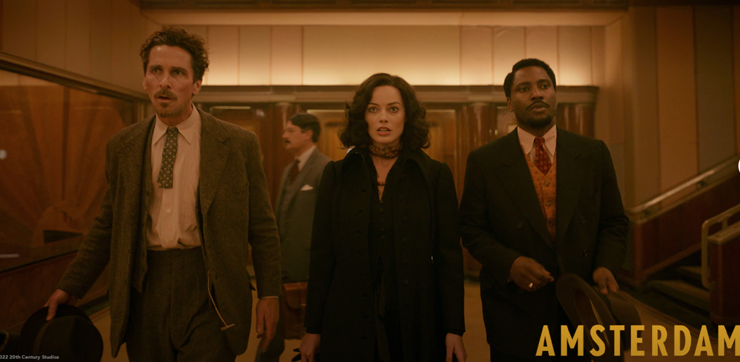 The star-studded cast of "Amsterdam" features actors including Christian Bale, Taylor Swift, Margot Robbie, Anya Taylor-Joy, John David Washington, and Robert De Niro, among others.