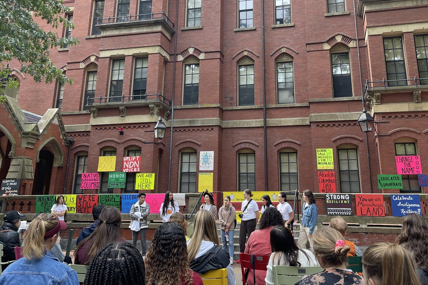 More than 100 Harvard affiliates attended an Indigenous People's Day celebration organized by Natives at Harvard College on Monday.