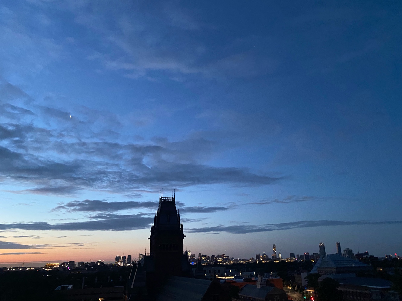 A view from the Observatory at dusk.