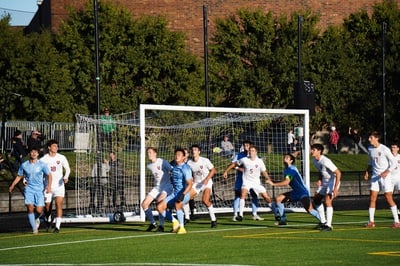 Cover image for Men's Soccer Ties Close Ivy Contest