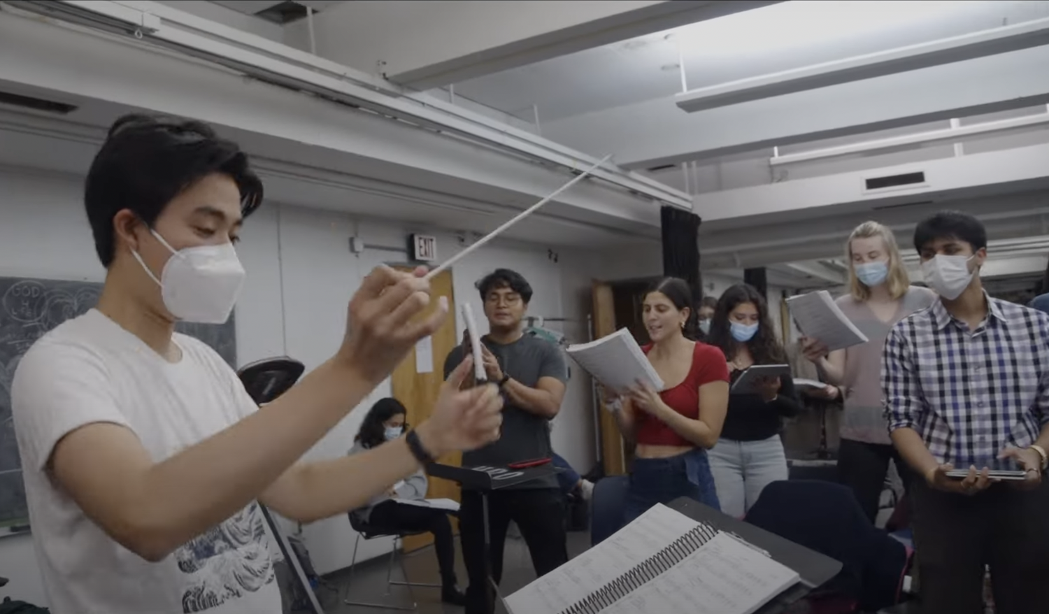 Kalos K. Chu '22-23 music directs "In the Heights", which premieres Oct. 14 in the Loeb Proscenium.