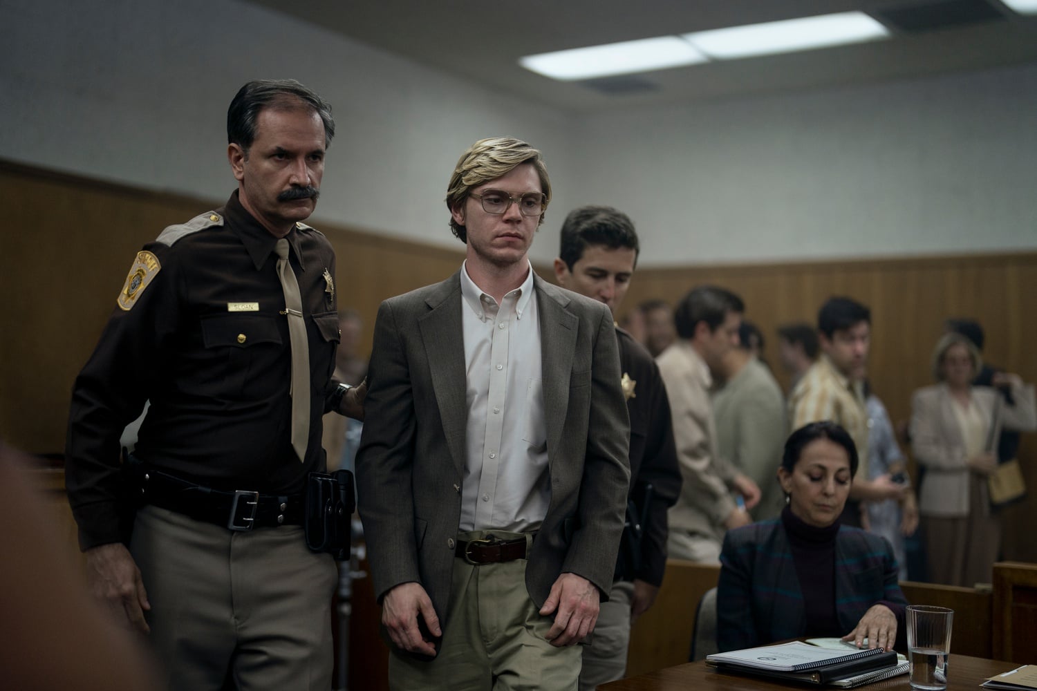 Evan Peters as Jeffrey Dahmer in "Monster: The Jeffrey Dahmer Story."