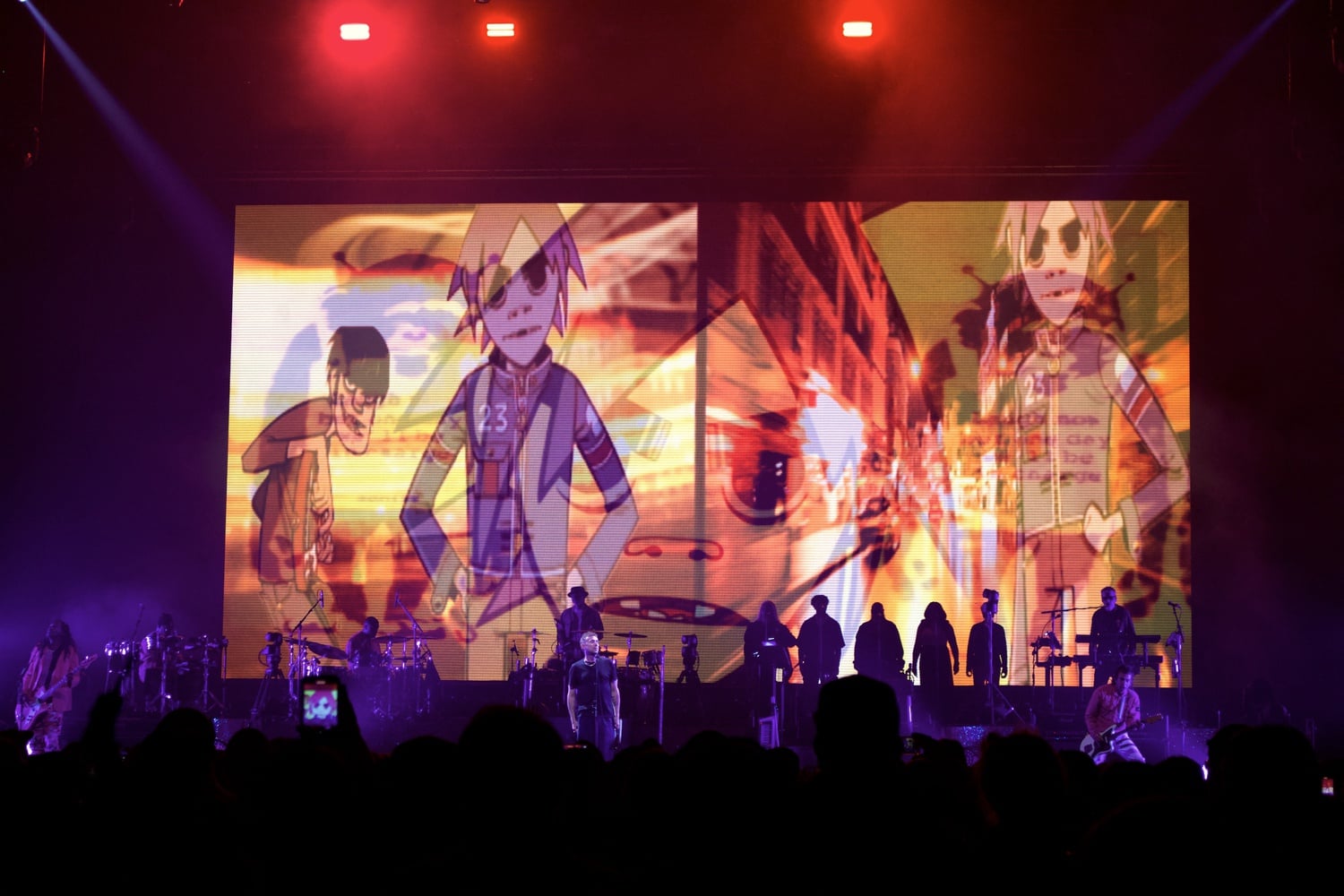 The live Gorillaz concert was an all-around audio-visual experience.