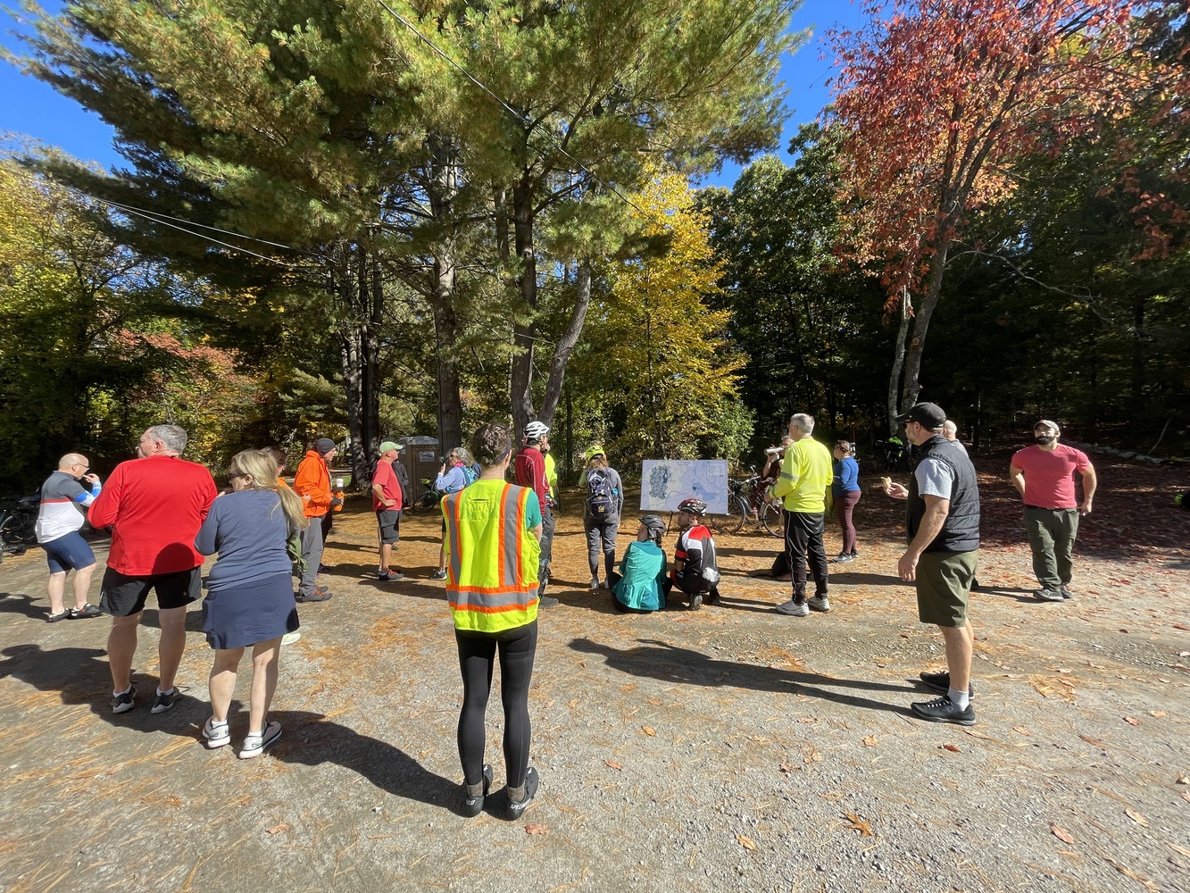 Participants gather to learn about the Cambridge watershed, a uniquely self-sufficient system compared to other municipalities.