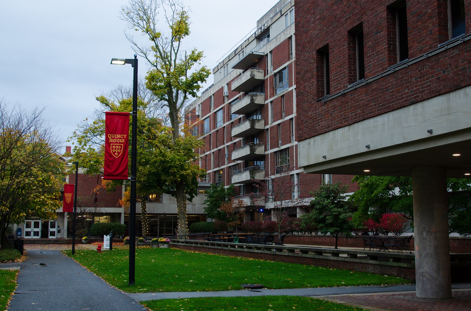 Quincy House, one of Harvard's 12 upperclassmen houses, was the site of two burglaries.
